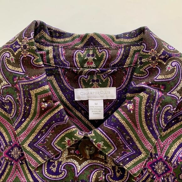 Via Penny Lane Reworked Apparel | Fleetwood Mac Graphic Floral Jacket Medium - Picture 4 of 6